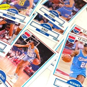 NBA 1990 Vintage Fleer Sacramento Kings basketball sports cards mystery pack